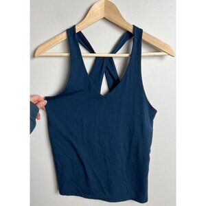 Athleta Essence Crossback Tank Top Dark Teal Navy Blue Size XS 291857 Women’s